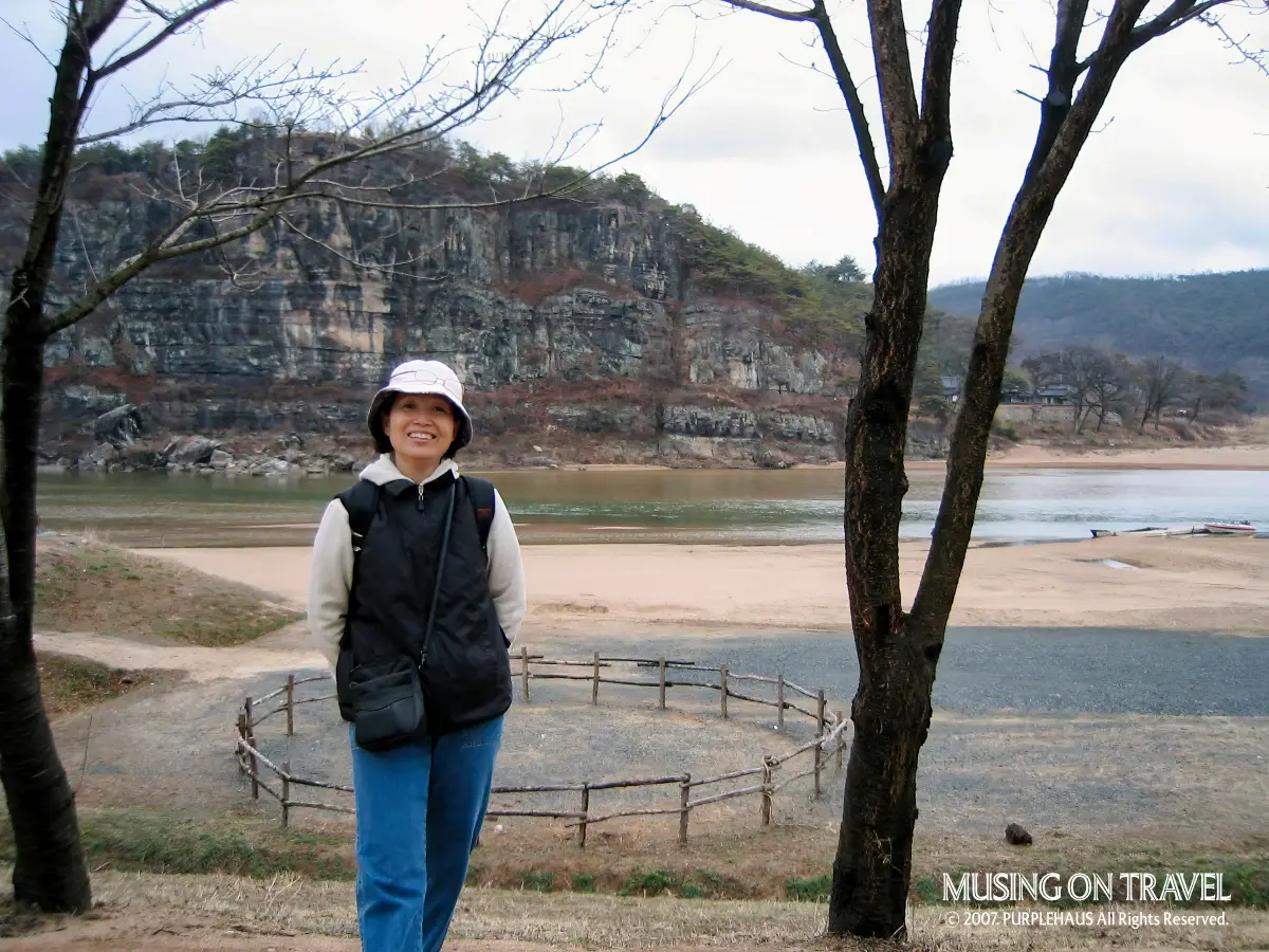 안동 하회마을에서 바라보는 부용대