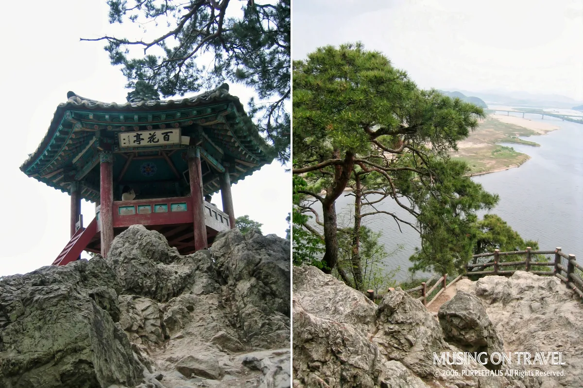 부여 여행 낙화암과 백화정