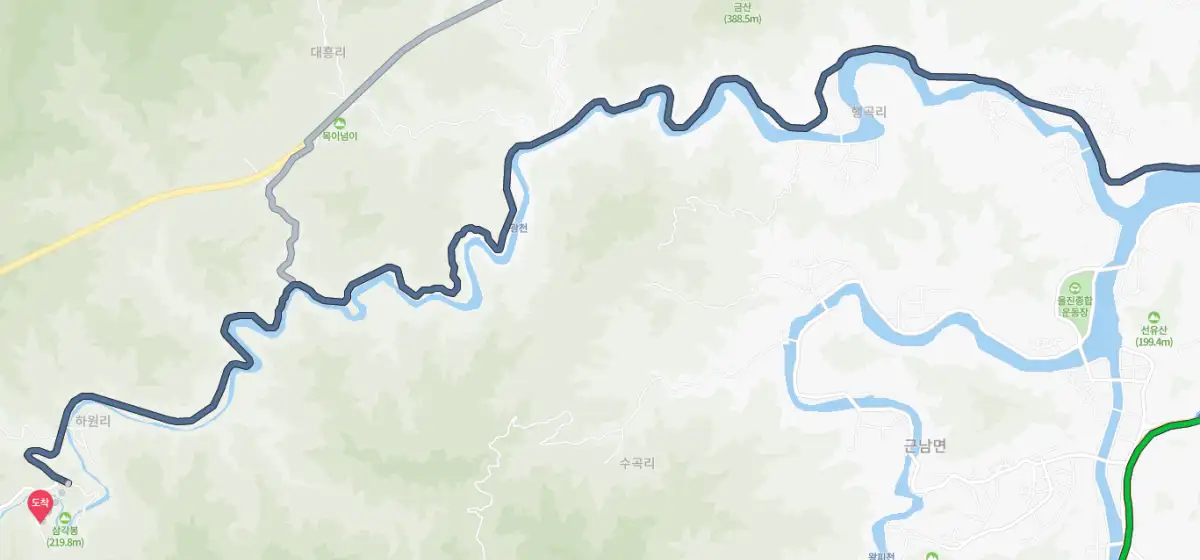 불영사 가는 길 지도