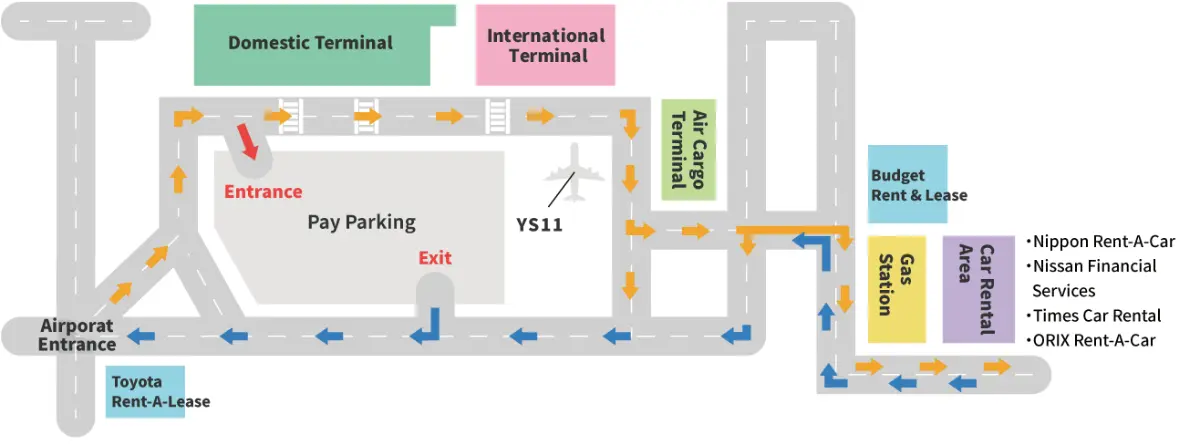 구마모토 공항 지도