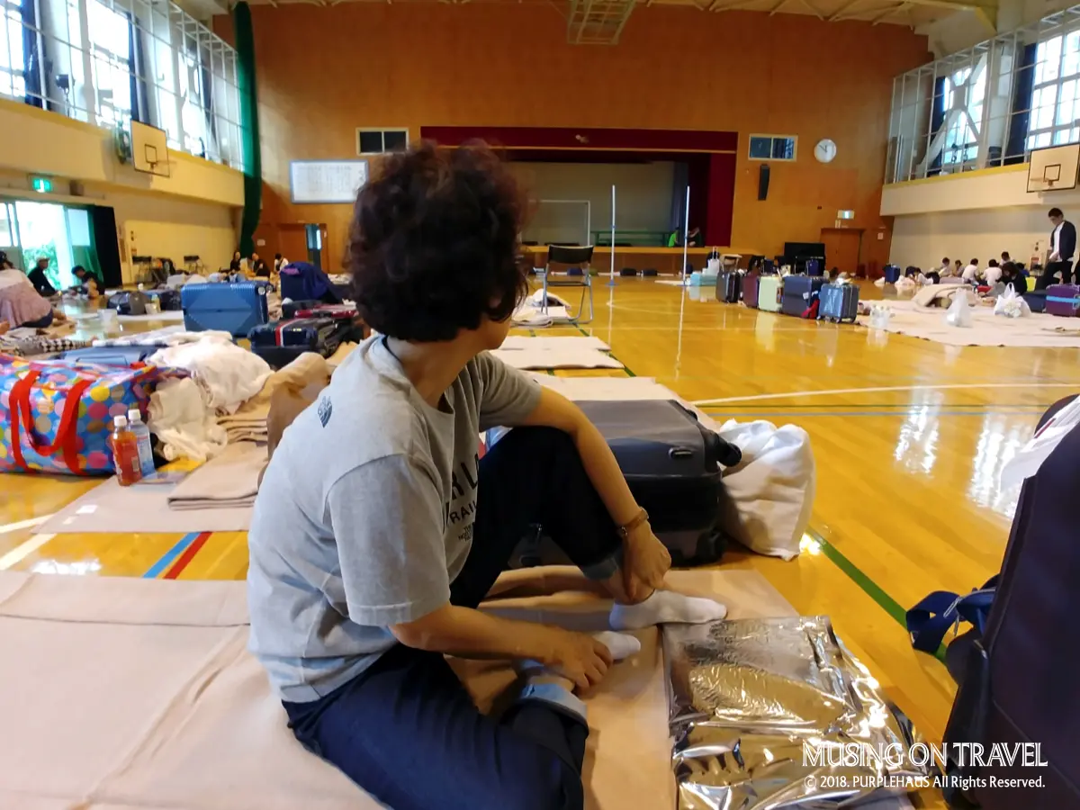 삿포로 오도리 고등학교 임시 대피소